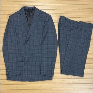 Gray plaid suit
